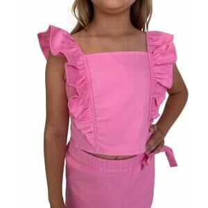 NEW LITTLE OLIN girls' ruffle top in pink